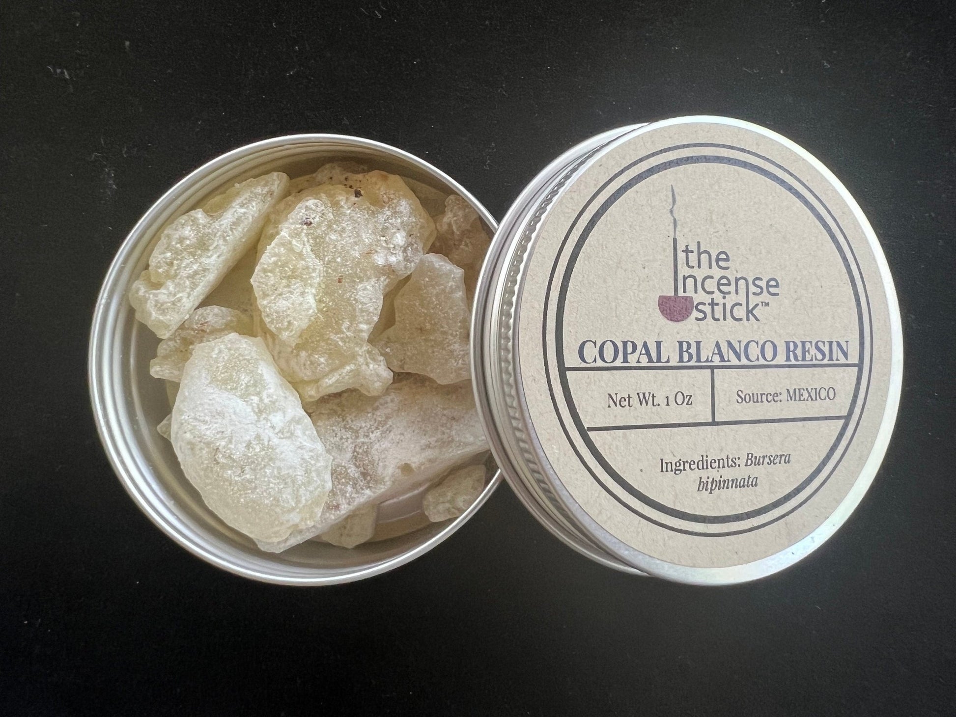 Copal Blanco Resin | 1 ounce | Natural Tree Resin | 100% Natural Copal resin | Mexico | White Copal | Incense - The Incense Stick