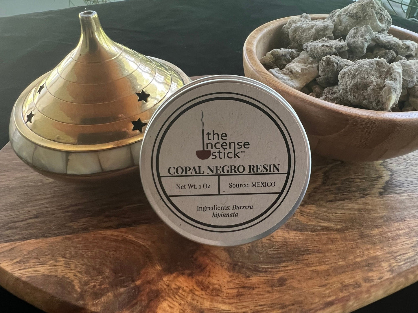 Copal Negro Resin | 1 ounce | Natural Tree Resin | 100% Natural Copal resin | Mexico | Black Copal | Incense - The Incense Stick