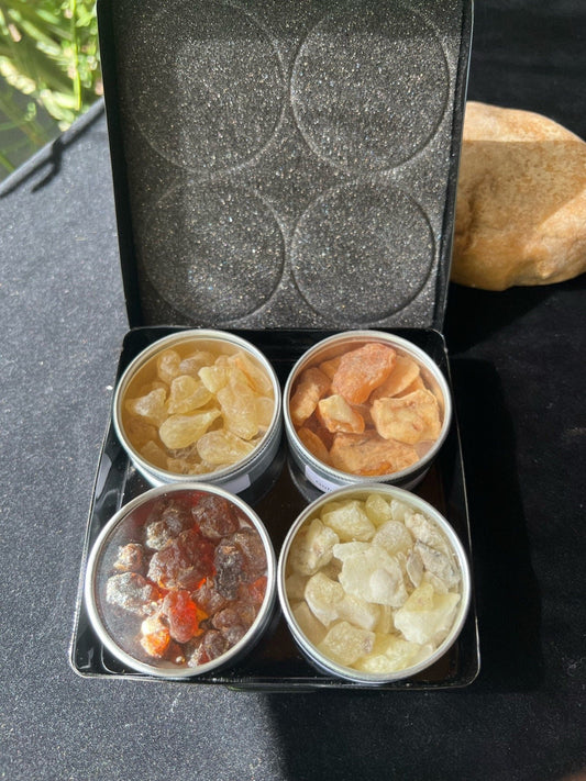 Opulent Resin Collection | 4 different resins | .75 ounces each | Copal Blanco, Kua Myrrh, Hojari Frankincense, Golden Benzoin | Incense - The Incense Stick