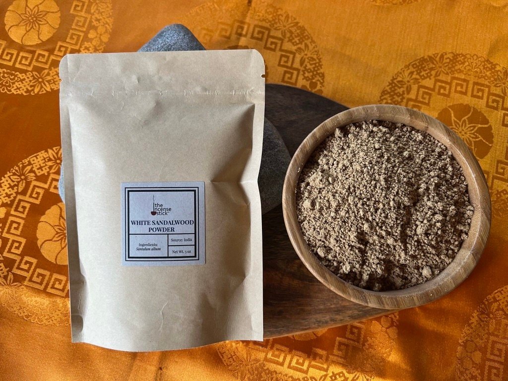Premium White Sandalwood Powder| 3 oz | India | Santalum album | Chandan - The Incense Stick