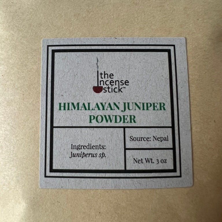 Himalayan Juniper Powder| 3 oz | Nepal | Juniperus sp. | Incense Base | - The Incense Stick