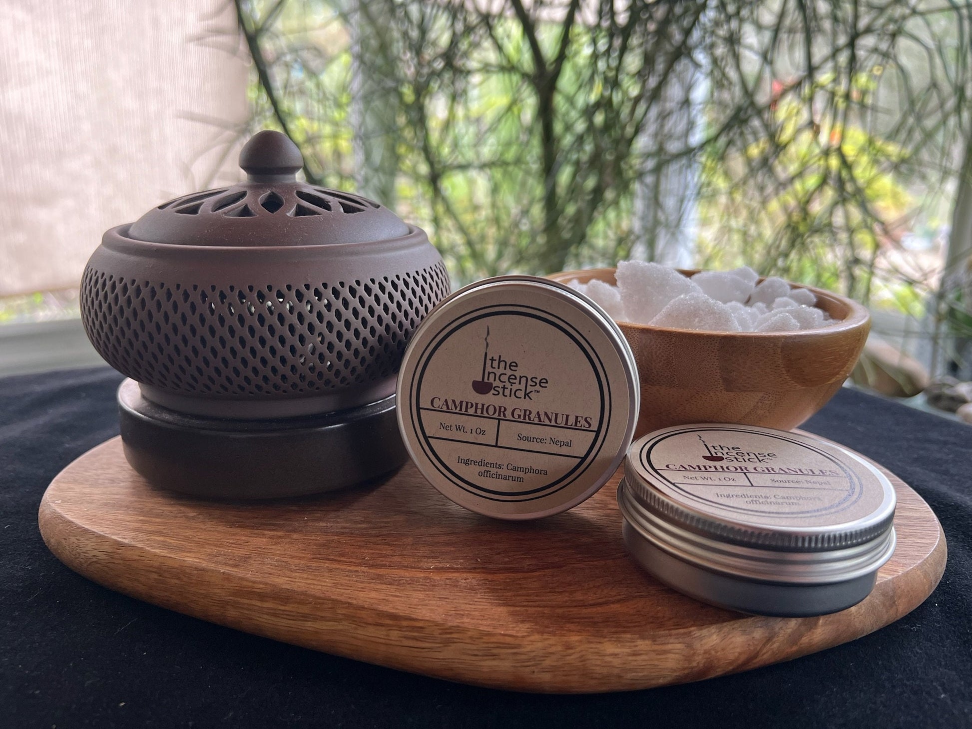 Camphor Granules | Camphora officinarum | 1 ounce | Nepal | Premium Quality Camphor | Kapoor | Incense - The Incense Stick