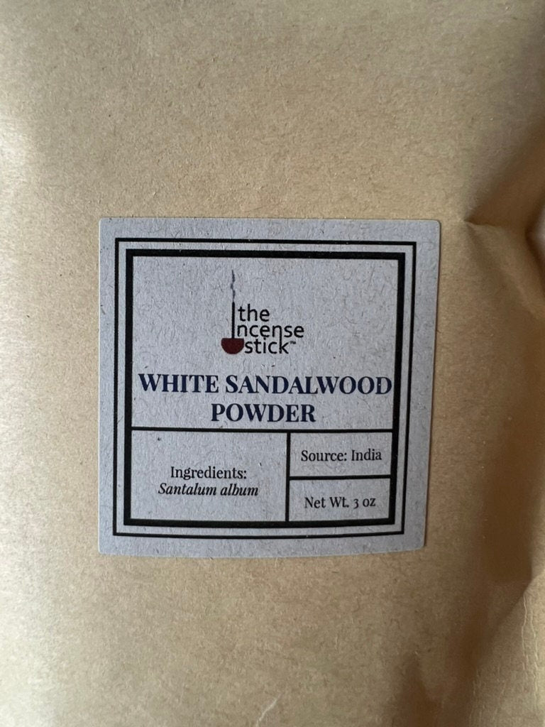 Premium White Sandalwood Powder| 3 oz | India | Santalum album | Chandan - The Incense Stick