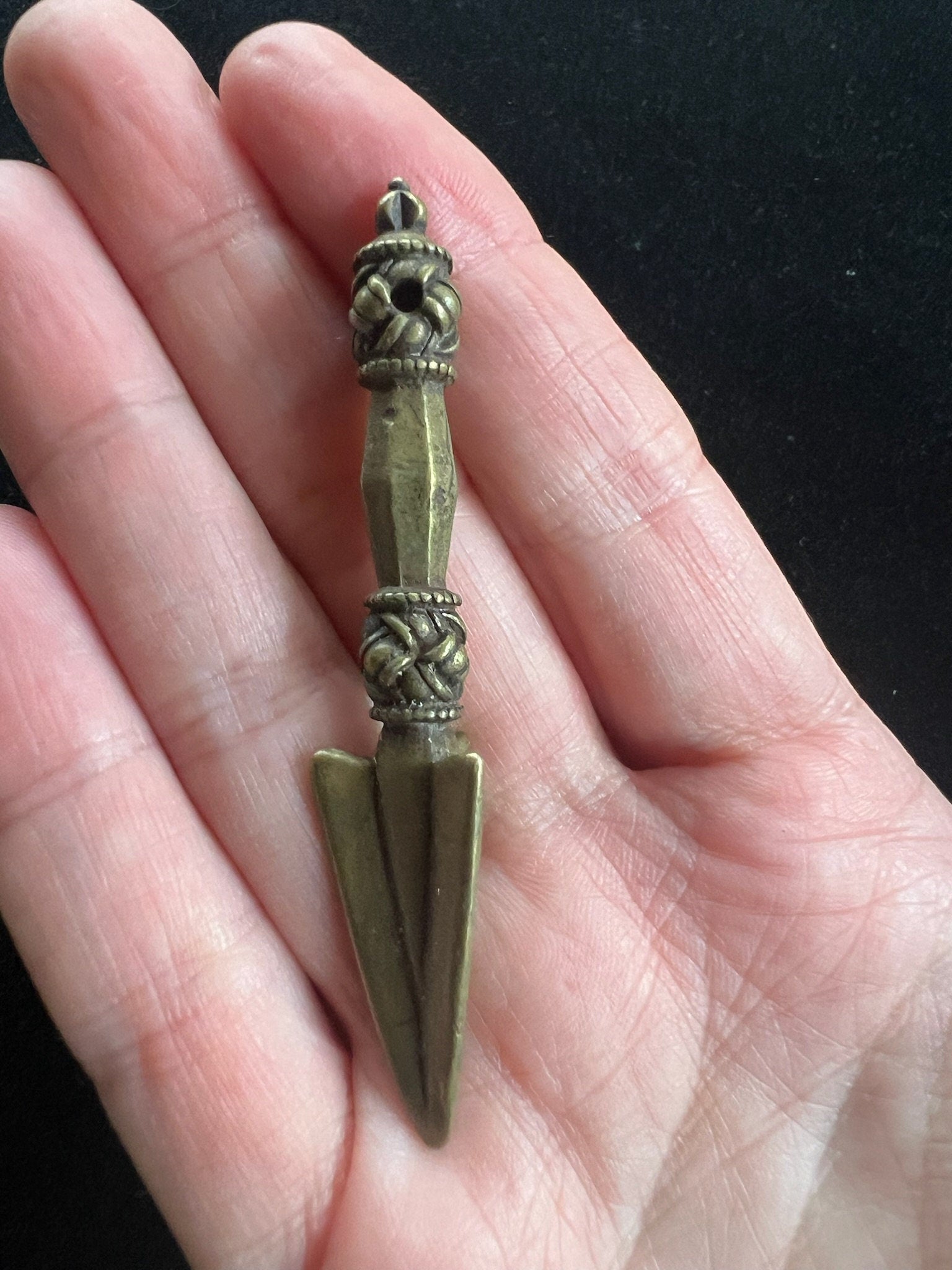 Phurba Amulet | Handmade | 2.75 inches by .50 inches | Stability - The Incense Stick