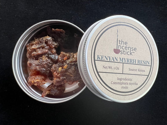 Kenyan Myrrh Resin | Commiphora myrrha| 1 ounce | Natural Tree Resin | Kenya| Premium Quality Myrrh Resin | Wildcrafted Myrrh Gum| | Incense - The Incense Stick