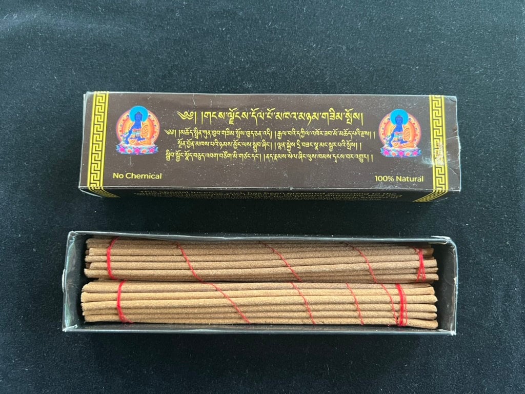 Himalayan Dolpo Khanyam Herbal Incense - Black Box | Nepal | Approximately 55 - 60 sticks | 7 inches | 2 Rolls in 1 Sliding Box - The Incense Stick