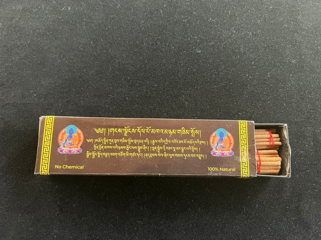 Himalayan Dolpo Khanyam Herbal Incense - Black Box | Nepal | Approximately 55 - 60 sticks | 7 inches | 2 Rolls in 1 Sliding Box - The Incense Stick