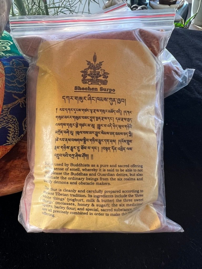 Shechen Serpoe Powder| Nepalese Incense Powder | 195 grams | Sur Poe | Shechen Monastery - The Incense Stick