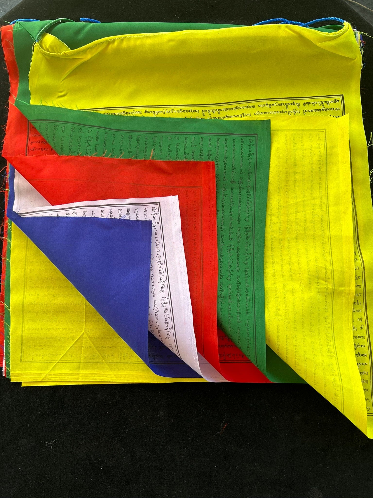 Barche Lamsel Prayer Flags | Tibetan Prayer Flags | 17 x 20 | Set of 15 | Guru Padmasambhava | Removing all Obstacles from Path - The Incense Stick