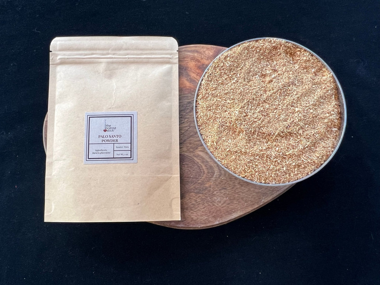 Palo Santo Powder| 1 oz | Peru | Bursera graveolens | Incense Base | Zipper Pouch - The Incense Stick