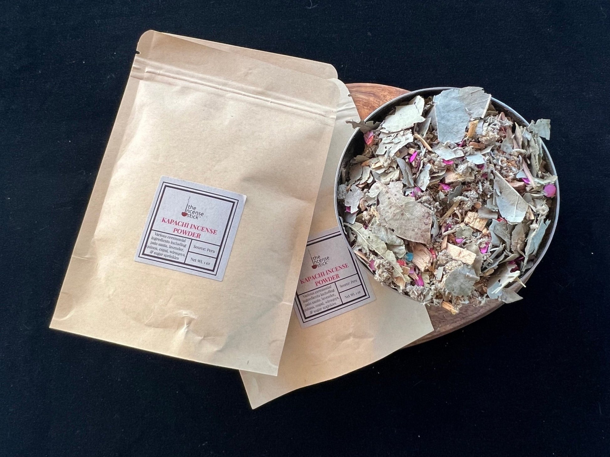 Kapachi Incense Powder| 1 oz | Peru | Various ingredients | Zipper Pouch - The Incense Stick